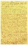 Moe Howard's Handwritten Pages From the Draft of His Autobiography -- Moe Writes of Working After Curly's Stroke: ''...Every time I smacked or poked Shemp I was seeing Curly...''